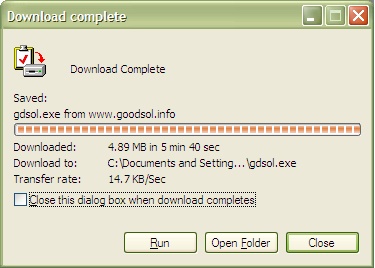 Download complete