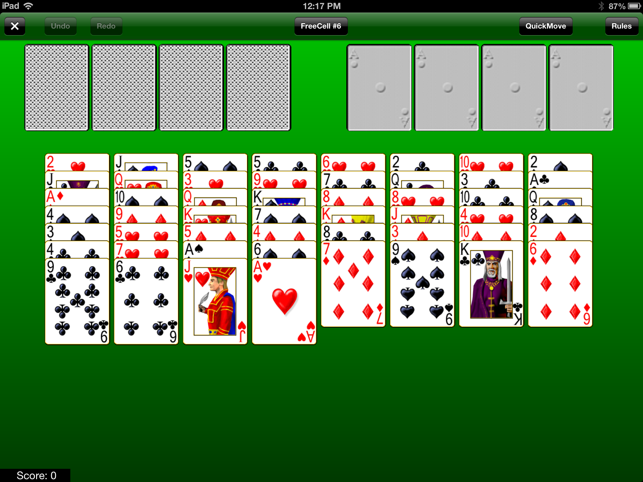 Free cell Solitaire Green - Free online games at